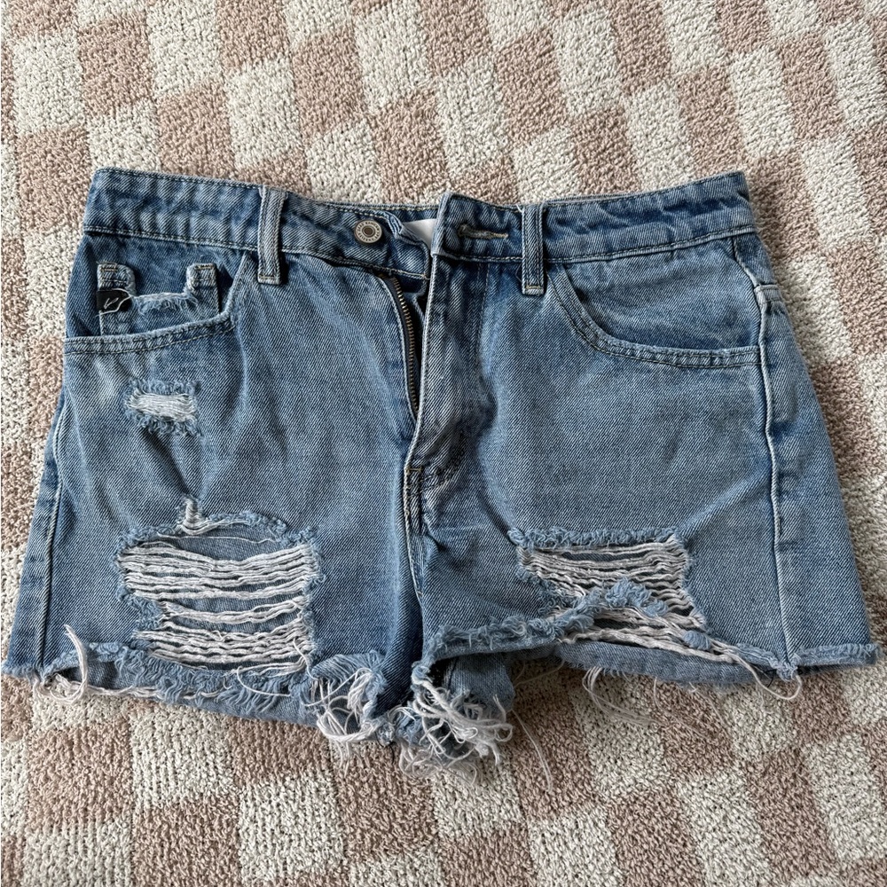 Denim Distressed Women's Shorts